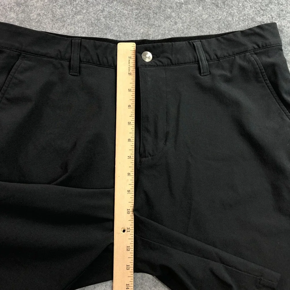 Adidas Mens Golf Shorts 34 Black Performance Stretch Gripper Waistband